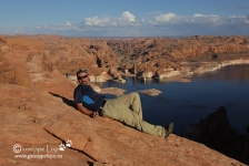 me at Hole in the Rock viewpoint