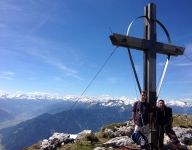 Klaus and me at the Peak, Mt. Heidachstellwand 2192 m (7191 ft)
